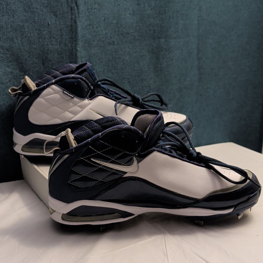 Nike Air Max MVP Metal Baseball Cleats Size 12.5 Navy Blue White 334338-441 2009
